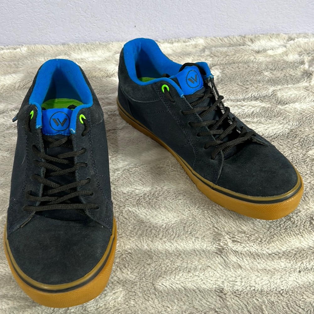 SHAUN WHITE blue, suede Canvas gum sole sneakers sz 10